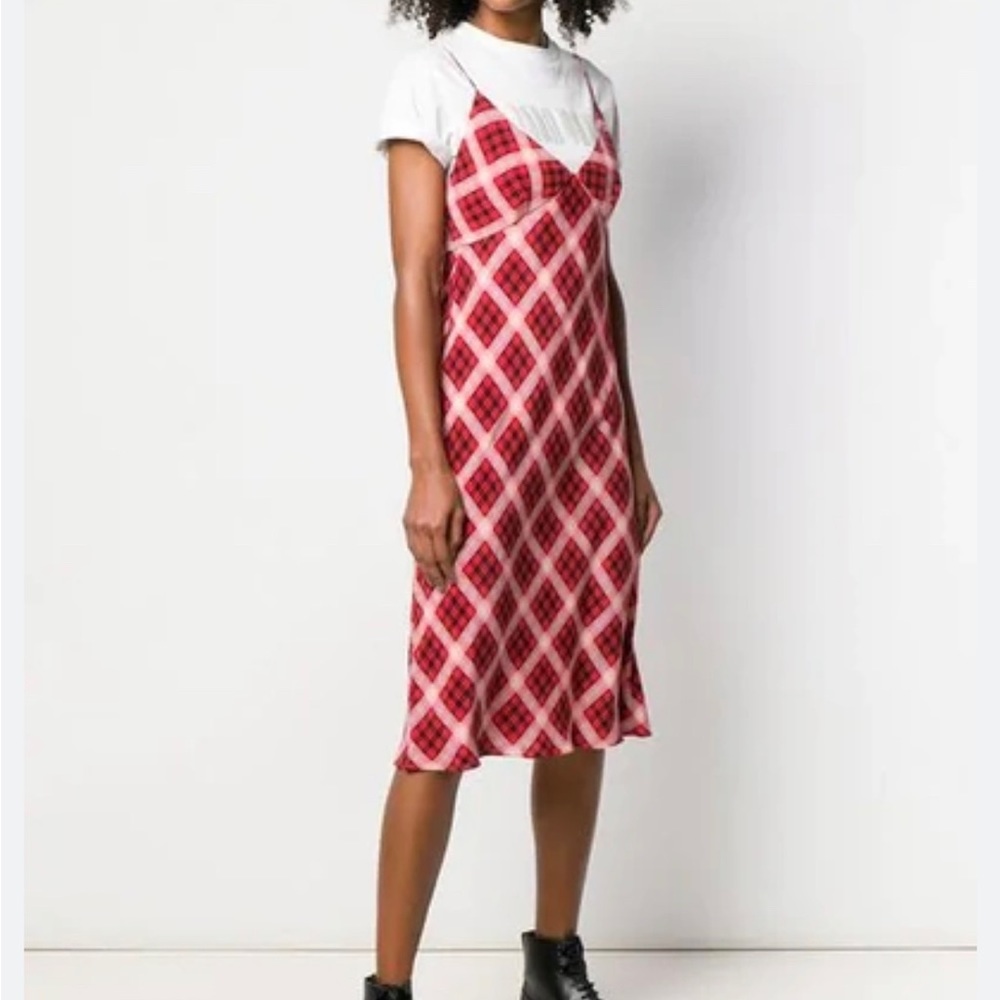 Marc Jacobs Runway 2018 Plaid Slip Dress